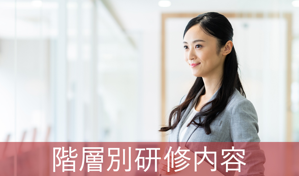 法人向けプログラム　階層別研修内容